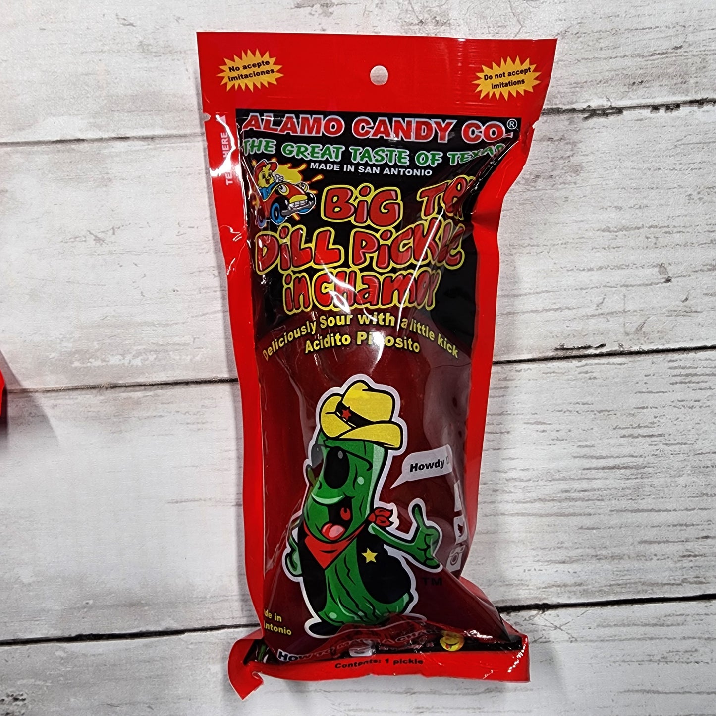Alamo Candy Big Tex Dill Pickle In Chamoy 2 Pack