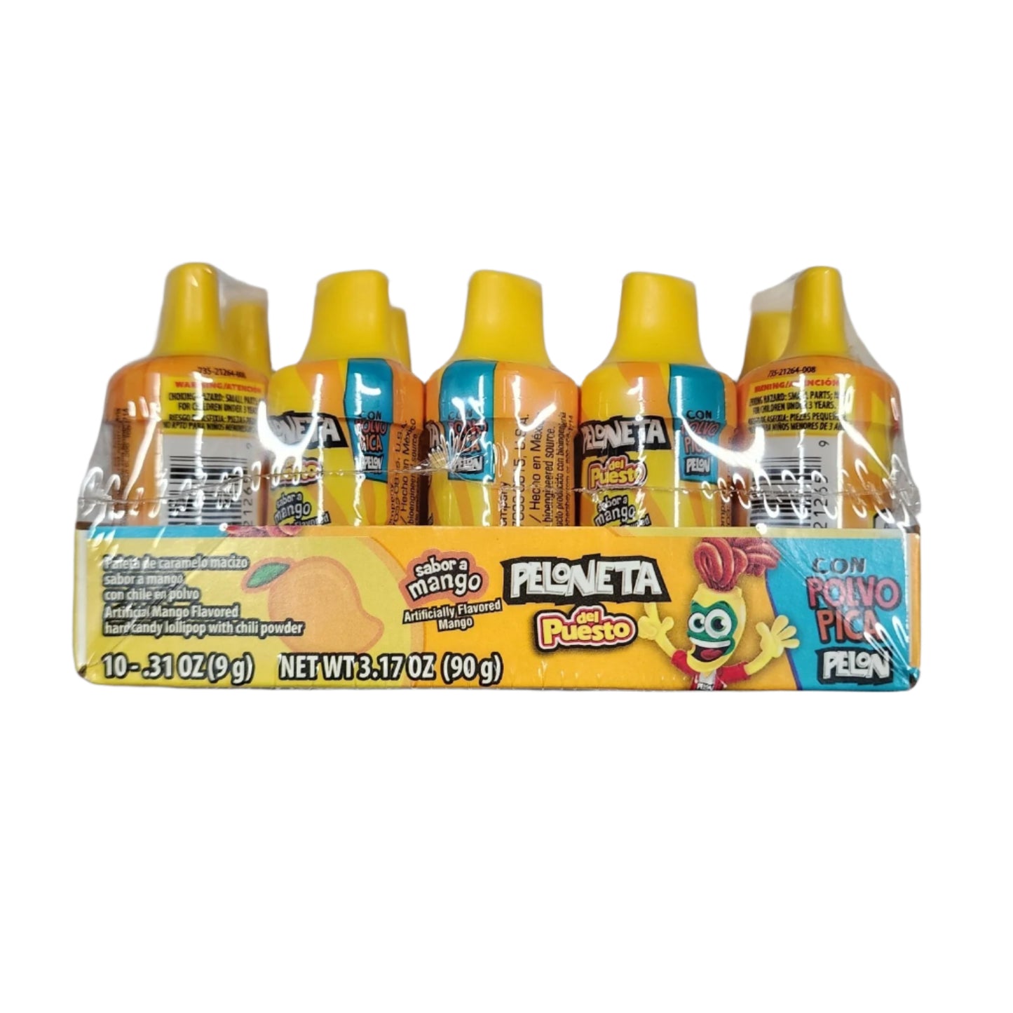 PELONETA Del Puesto Sabor a Mango 10-.31oz(9g) Mini - 3 Pack - New