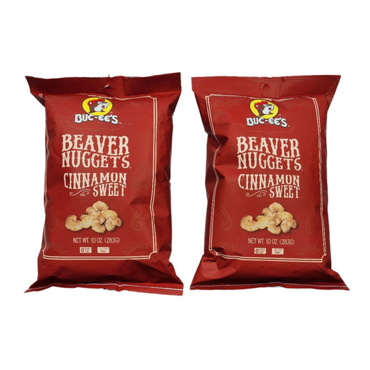 10oz Buc - ee's Beaver Nuggets Cinnamon Sweet 2 Pack - LonestarGoodies