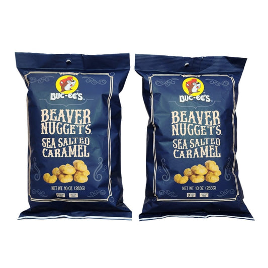 10oz Buc - ee's Beaver Nuggets Sea Salted Caramel 2 Pack - LonestarGoodies