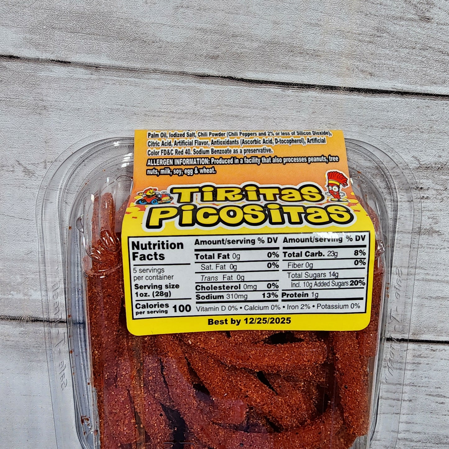 Tiritas Picositas Strawberry Straws Xtreme Sour with Chili 5oz(2 Pack) - Alamo Candy Co