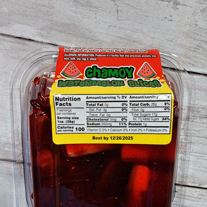 Chamoy Watermelon Slices Sweet Sour Spicy 7oz(2 Pack) - Alamo Candy Co