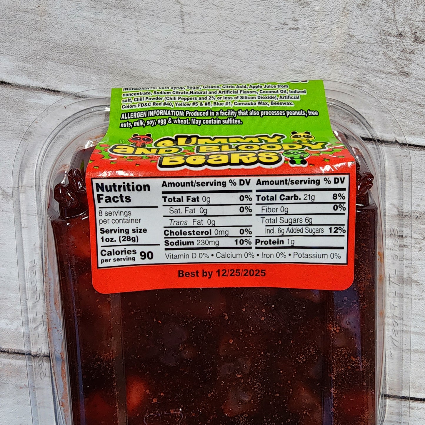 Gummy and Bloody Bears Crawling in Chamoy and Chili, Sweet and Sour 8oz(2 Pack) - Alamo Candy Co