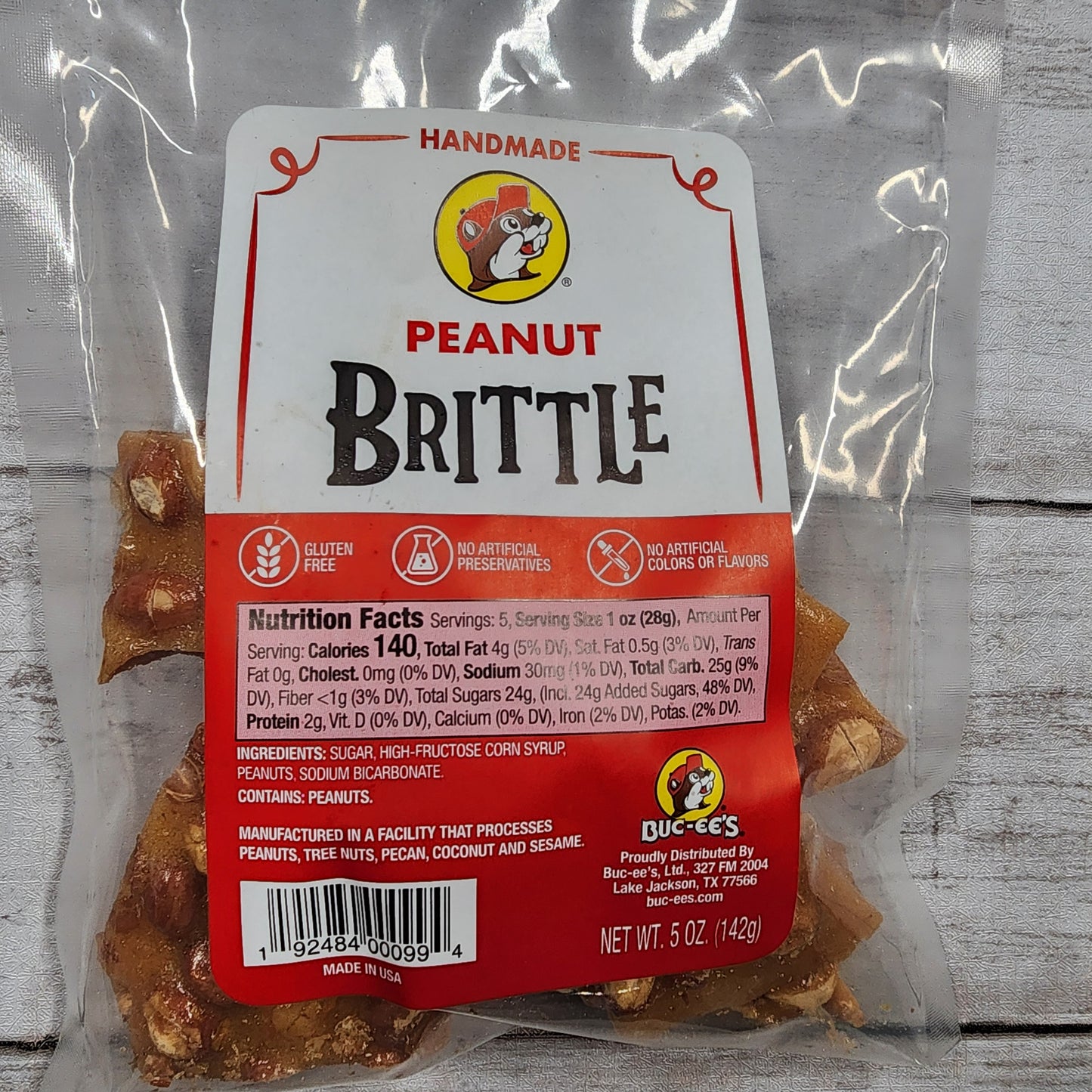 Buc-ee's Handmade Peanut Brittle 5oz