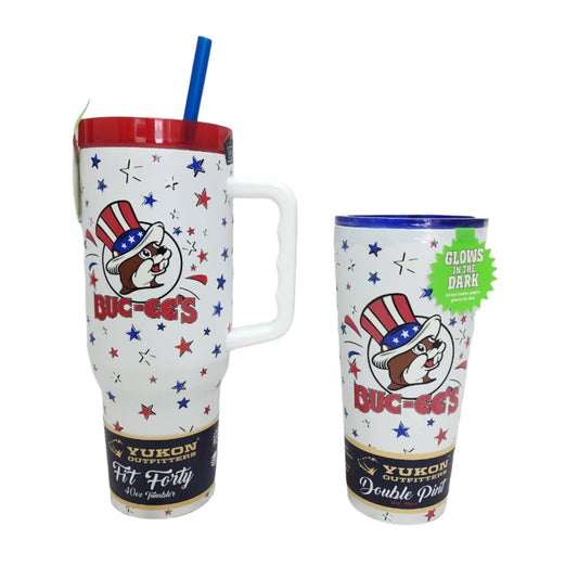 2025 Buc - ee's 4th of July Tumbler 40oz 32oz Glow Patriotic Cup NEW - LonestarGoodies