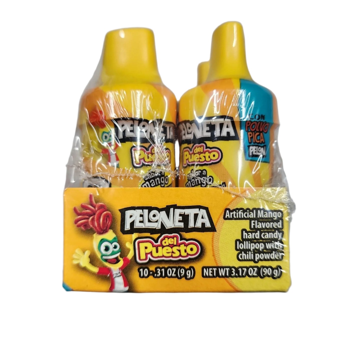 PELONETA Del Puesto Sabor a Mango 10-.31oz(9g) Mini - 3 Pack - New
