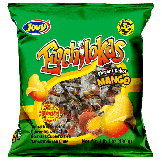 JOVY Enchilokas Mango Tamarind Covered Gummies with Chili 1lbs