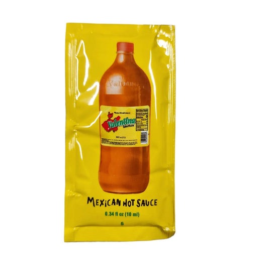 Valentina Mexican Hot Sauce Packet – 0.34 fl oz (10 ml) | Original Yellow Label - LonestarGoodies